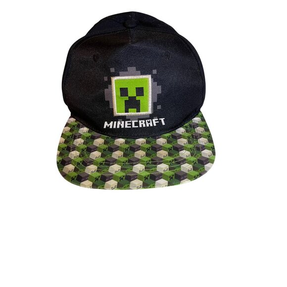 Unisex Minecraft Baseball Cap Black and Green Minecraft Logo One size Fits All - Picture 3 of 8